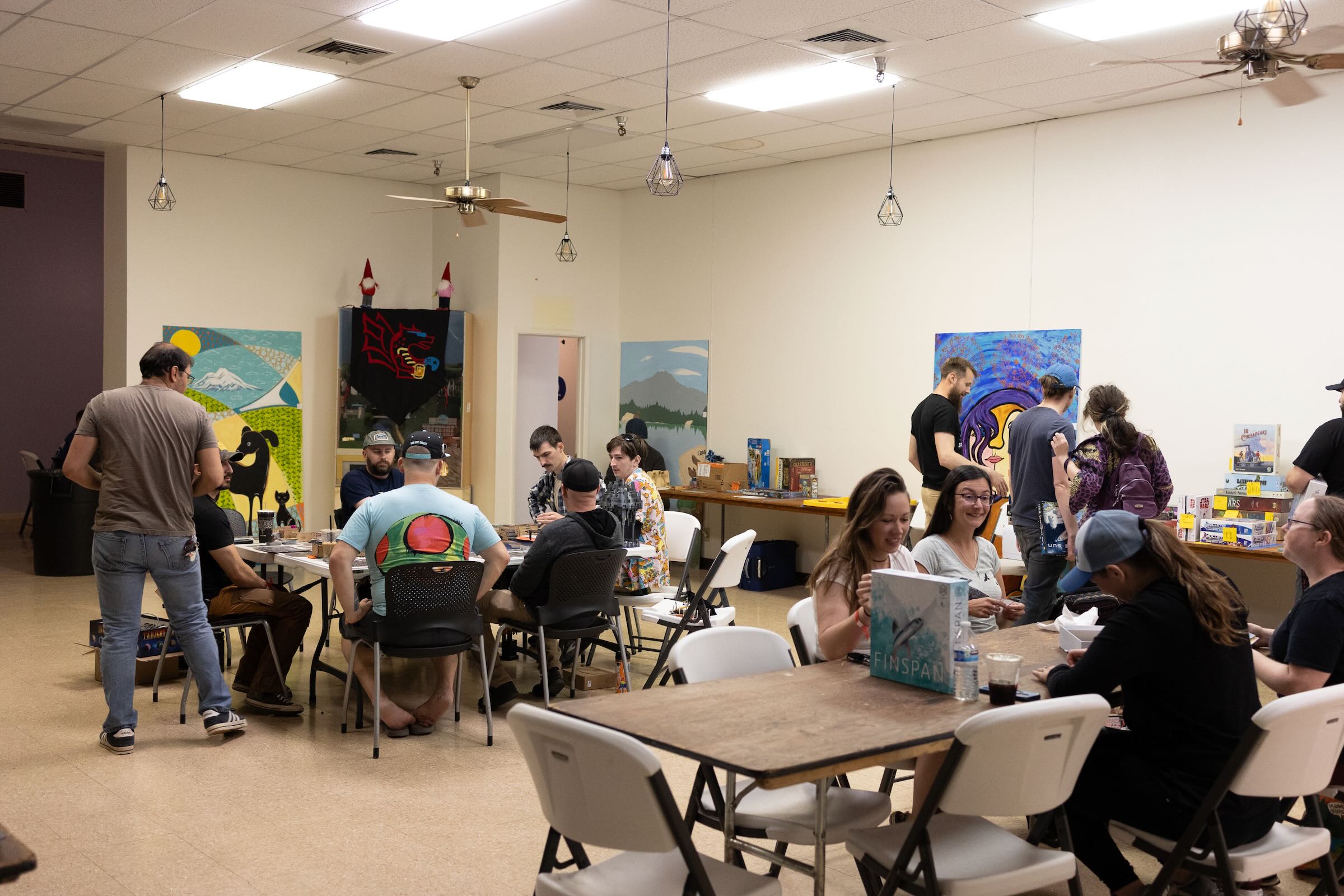 Board game event atmosphere